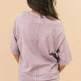 WTF Perfect Oversized Tee | Plum Ash