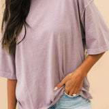 WTF Perfect Oversized Tee | Plum Ash