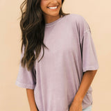 WTF Perfect Oversized Tee | Plum Ash