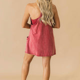 Hot Shot Mini Dress | Brick