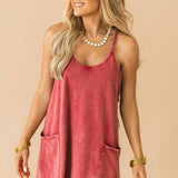 Hot Shot Mini Dress | Brick