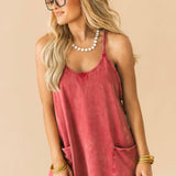 Hot Shot Mini Dress | Brick