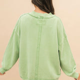 Palm Spring Turtle Pullover | Green