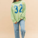 Palm Spring Turtle Pullover | Green