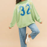 Palm Spring Turtle Pullover | Green