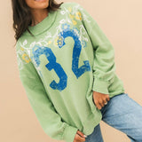 Palm Spring Turtle Pullover | Green