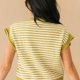 Stripe Sweater Vest | Martini Olive