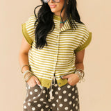 Stripe Sweater Vest | Martini Olive