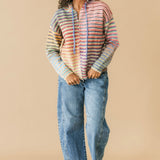 Over The Rainbow Zip Up Hooded Sweater