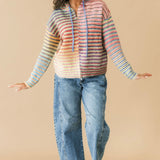 Over The Rainbow Zip Up Hooded Sweater