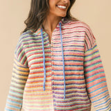 Over The Rainbow Zip Up Hooded Sweater