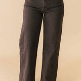 Meg High Rise Wide Leg Jean | Chocolate