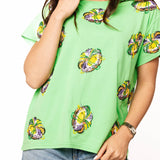 Green Scattered King Cake Tee | Queen Of Sparkles