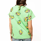 Green Scattered King Cake Tee | Queen Of Sparkles