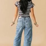 Stripe Baby Top | Brown Blue