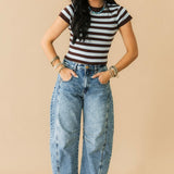 Ashlyn Horseshoe Wide Leg Jean | Admirer