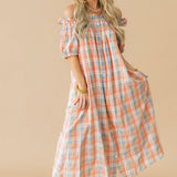 Pretty In Plaid Midi Dress