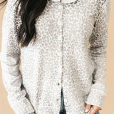 Seasonal Shirt Button Up Sweater | Leopard