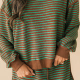 Parkside Stripe Pullover | Brown