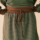 Parkside Stripe Skort | Brown