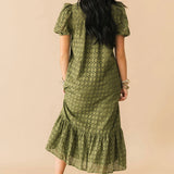 Jessi Eyelet Maxi Dress | Olive