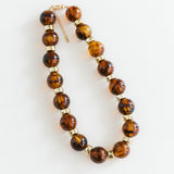 Jessica Chunky Beaded Necklace | Tortoise