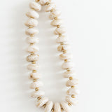 Randi Chunky Beaded Necklace | Cream