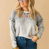 Seasonal Shift Long Sleeve Sweater | Leopard