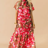 Mersin Floral Dime Long Cami Dress
