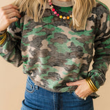 Season Shift Long Sleeve Sweater | Camo
