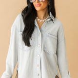 All Day Long Knit Top | Denim