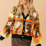 Multi Spooky Windows Cardigan | Queen Of Sparkles