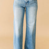 Ava High Rise Wide Leg Jean | Medium