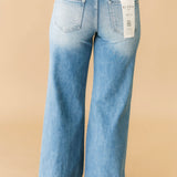 Ava High Rise Wide Leg Jean | Medium