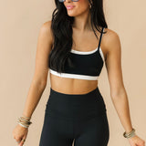 Soft Knit Foldover Flare Leggings | Black