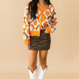 Daze Malibu Mini Skirt | Desert Zebra