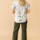 Grey Multi Skeleton Tee | Queen Of Sparkles