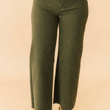 Meg High Rise Wide Leg | Tuscan Olive