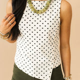 Gianna Asymmetrical Tank Top | Ivory