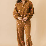 Moxie Polka Dot Jogger | Rust Pink