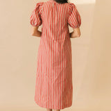 Crisp Air Stripe Midi Dress