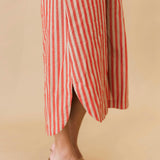 Crisp Air Stripe Midi Dress