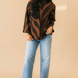 On The Prowl Tiger Sweater | Brown