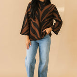 On The Prowl Tiger Sweater | Brown