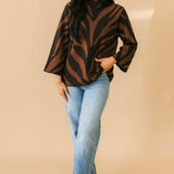 On The Prowl Tiger Sweater | Brown