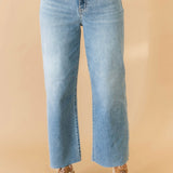 Pleaser High Rise Wide Ankle Jean | Wavy