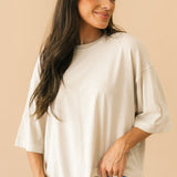 WTF Perfect Oversized Tee | Morning Oat