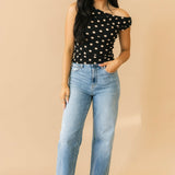 Pleaser High Rise Wide Ankle Jean | Wavy