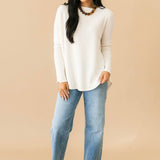 Latte Blues Thermal Tee | Sugar Swizzle