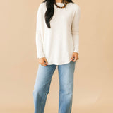 Latte Blues Thermal Tee | Sugar Swizzle